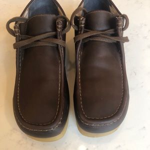 Clarks wallabee brown shoe